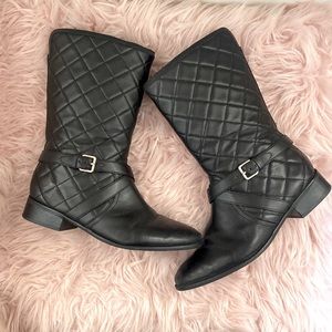 Talbots - riding style black boots. Size: Women’s 9m.